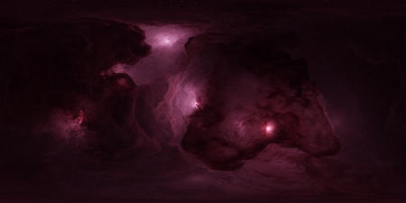 Nebula - cosmos, fantasy, nebula, pink, red, space, tim barton