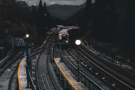 Train - transport, Train, track, vehicle