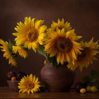 Still life with Sunflowers