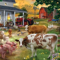 Gathering in the Farmyard