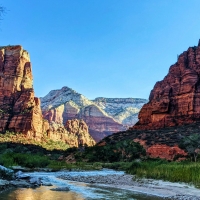 Looking Back at Angel's Landing, Zion NP