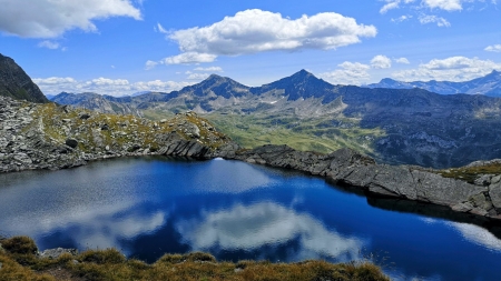 Beautiful lake in Val Piora, Switzerland