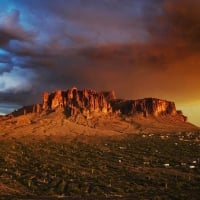 The Superstition Mountains, just east of Phoenix, Arizona