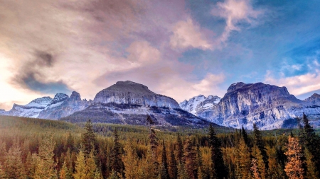 Kootenay National Park, Canadian Rockies - British Columbia, landscape, colors, trees, autumn, canada, forest