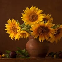 Still life with Sunflowers