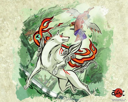 Ōkami 大神 Amaterasu vs Waka - amaterasu, okami, waka