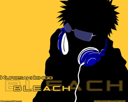 Kurosaki Ichigo - kurosaki ichigo, bleach, boy, headphones, anime