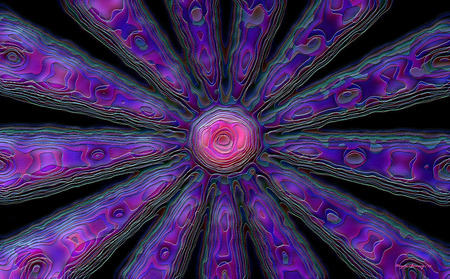 In Bud - abstract, puple, 3d and cg, pink, green