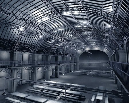 Inside A Hanger - architecture, buildings