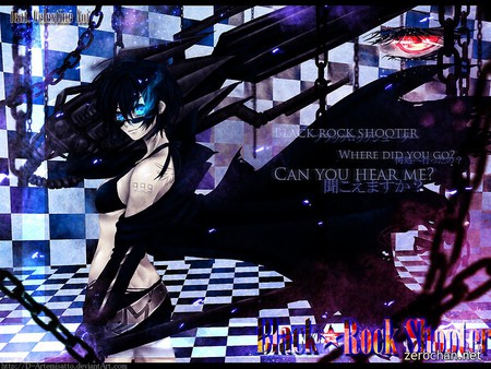 black rock shooter - vocaloid, black rock shooter