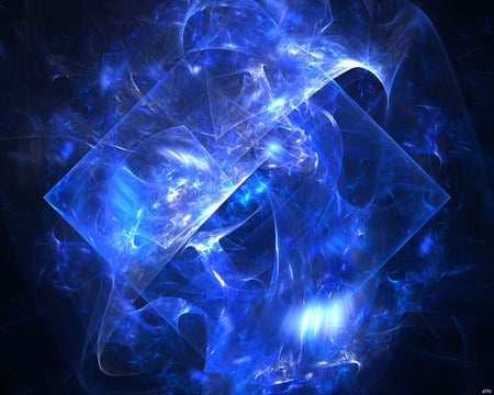 Spacestorm - 3d and cg, abstract, blue