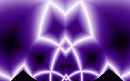 Fractal the Cat - white, fractal, fractals, purple, cat, kitty, fractal the cat, cg