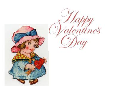 To My Valentine - girl, victorian, valentine, hearts