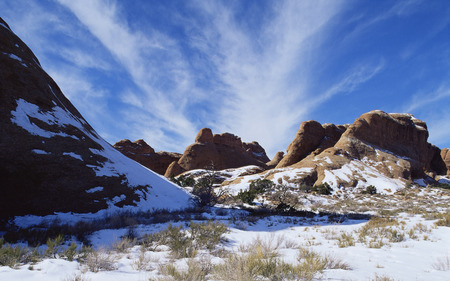 Beautiful Landscape - sky, snow, clouds