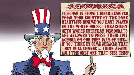 Bad News - freedom, sign, uncle sam, America