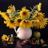 Still life with Sunflowers