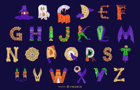 :) - letters, halloween, pattern, texture, vexels