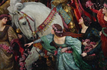 The two crowns (detail) - horse, girl, rootworkshop, art, fantasy
