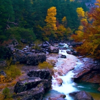 Waterfalls in Ordesa National Park, Spain