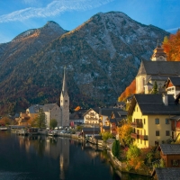 Autumn at Hallstatt, Austria