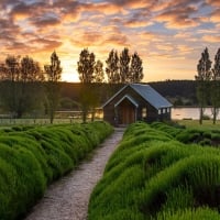 Chapel by Lake, Australia