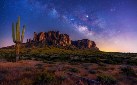 Superstition Mounts Arizona - arizona, desert, mountain, superstition