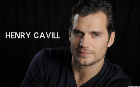 Henry Cavill - henry cavill, black, actor, face, man