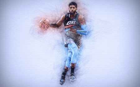 Paul George - NBA, paul george, basketball, OKC