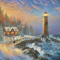 Christmas Lighthouse