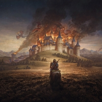 Castle in fire