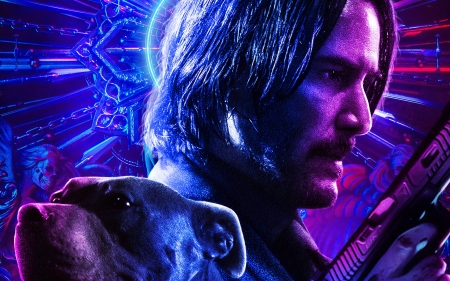 John Wick 3 - dog, man, wick, john