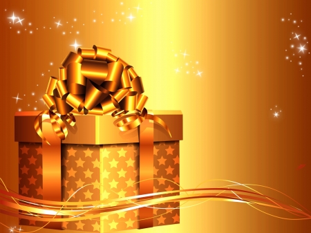 Merry Christmas - Christmas, Golden, Merry Christmas, Christmas Gift