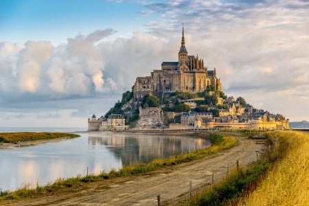 Mont Saint Michel - sea, Saint, Mont, Michel