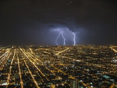 Lightning Over Chicago