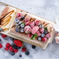 Ice Cream and Berries