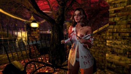 smile for me - dark, eerie, girl, gothic