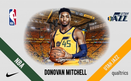 Donovan Mitchell - NBA, donovan mitchell, utah jazz, mitchell