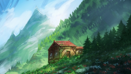 Anime Cabin - Other & Anime Background Wallpapers on Desktop Nexus