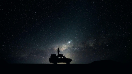 Night Sky - Star, jeep, Night, Sky