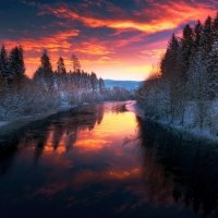 Sunrise in Styria, Austria