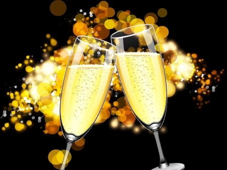 Happy New Year - Party, Champagne, Happy New Year, New Year