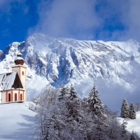 Church in the alps near Salzburg, Austria