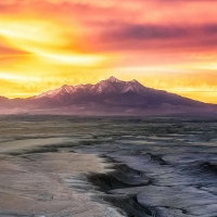 Sunset in the Badlands of Utah