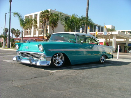 1955 Chevy, slammed