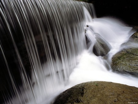 Waterfall in High Definition - nature, waterfall