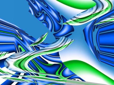 A Midsummer's Dream - 3d, abstract, green, blue