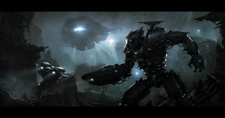 Searching - abstract, artwork, mech, cool, robot, cybotg