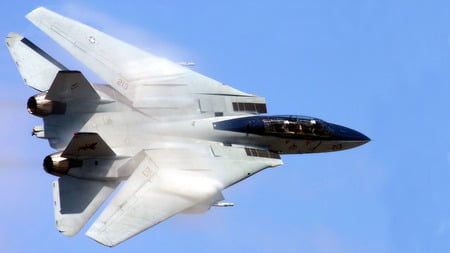 F-14 ShamROCK Special  - ge f110, afterburner, f-14, wallpaper, 1080p, 1920 x 1080, tomcat, entropy, wing tip condensation, 1080i