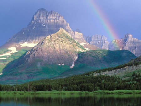 Rainbow - mountains, rainbow