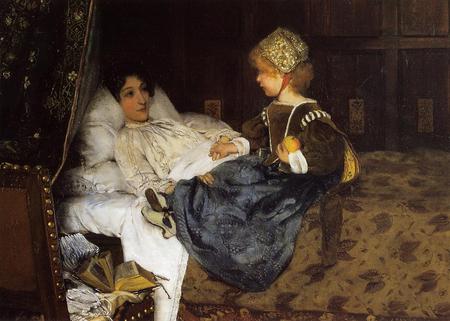 Always welcome. - painting, costume, art, mother, child, alma-tadema